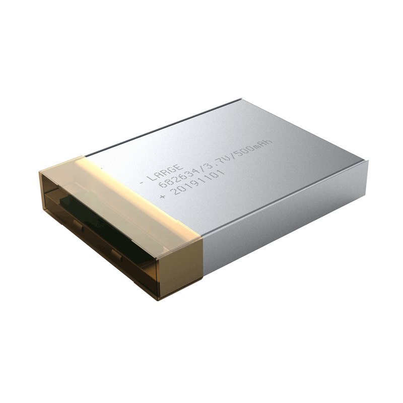 3.7V 500mAh 682634 寵物追蹤器聚合物鋰電池，鈷酸鋰材料